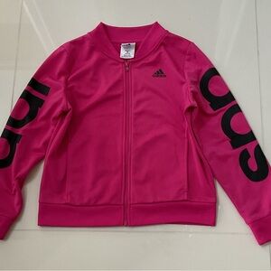 Adidas Fuchsia Track Jacket with Black Accents